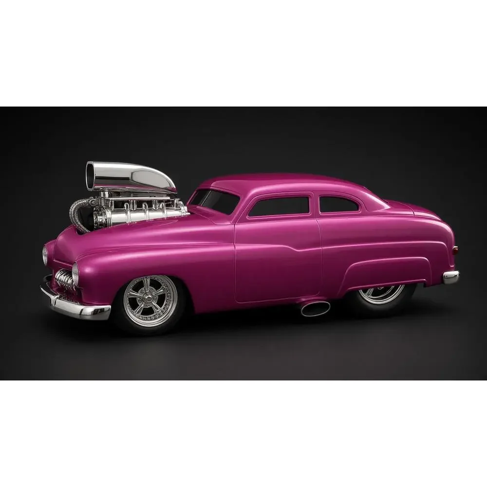 Muscle Machines 1949 Mercury Custom Lead Sled Pink 1:18 Diecast Blown Lowrider